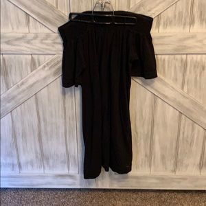 Black off the shoulder dress